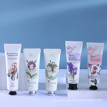 Wholesale Aluminum Custom Logo Hand Cream Body Lotion Soft Cosmetic Packaging Squeeze Tube with Screw Top